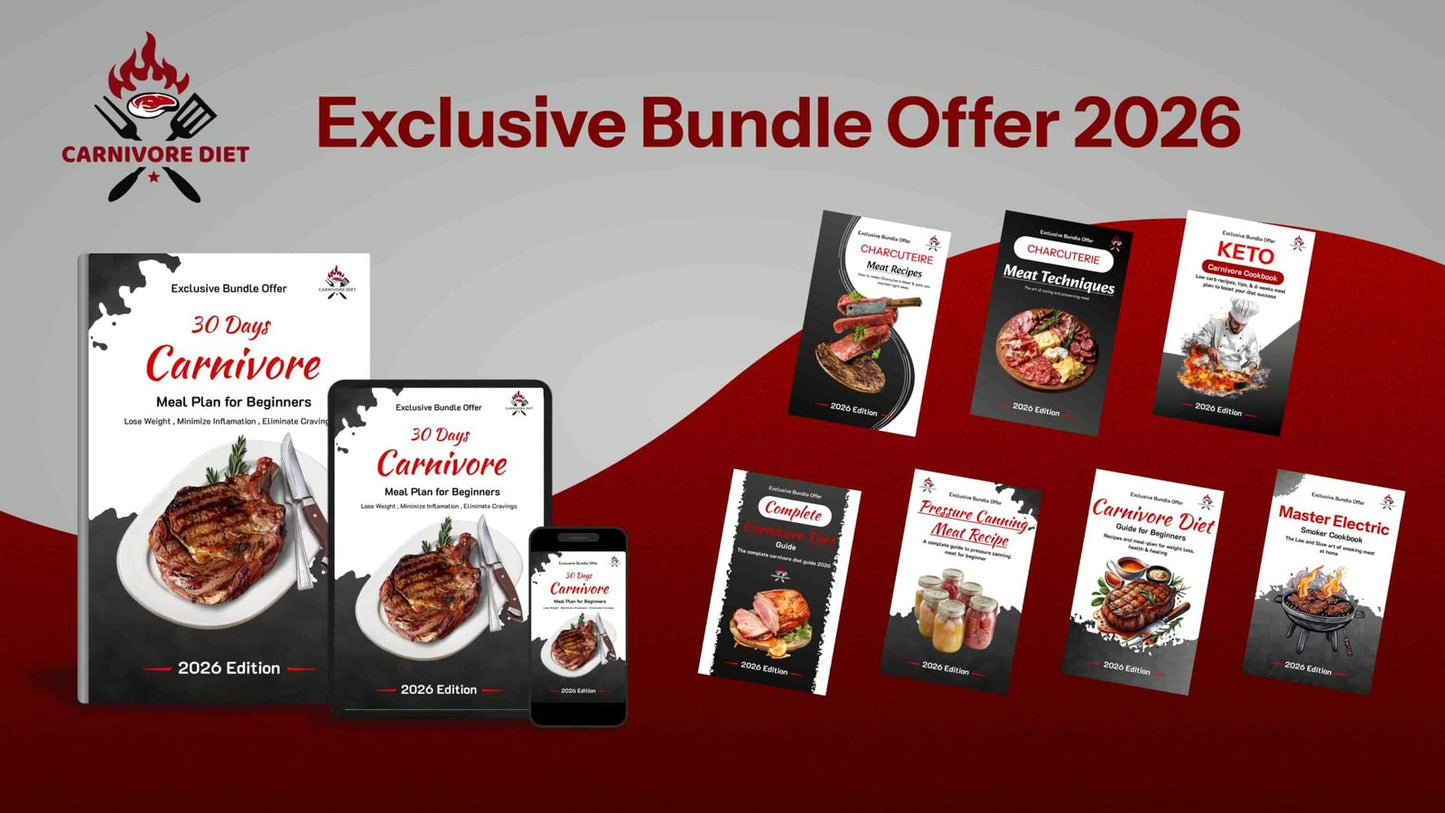 The 30-Days Carnivore Diet Challenge Bundles (6+ Free Bonuses Books)